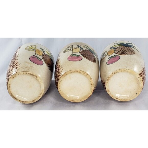 Vintage Mid Century Modern Juice Pitcher Cups Set MCM Pineapple Retro - Picture 10 of 11